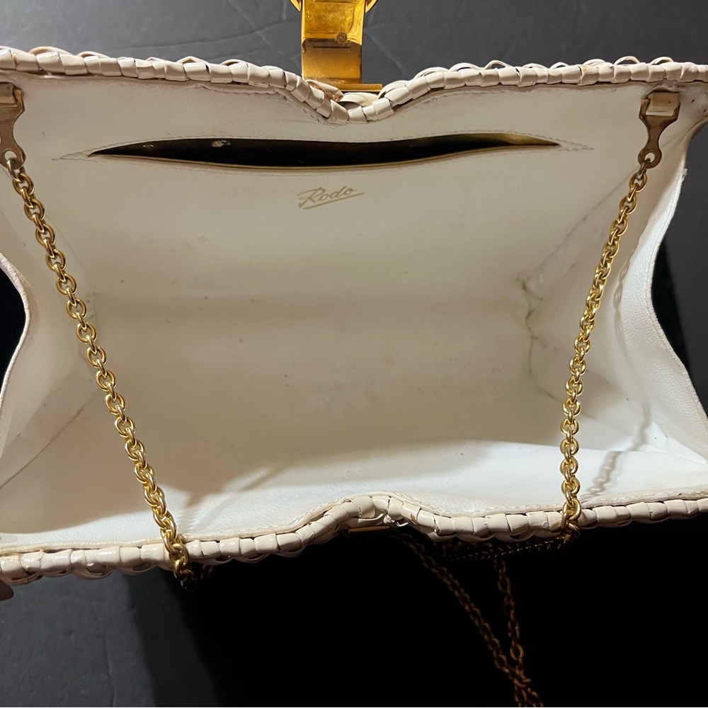 Rodo Vintage Wicker Chain Shoulder Bag - Picture 8 of 15